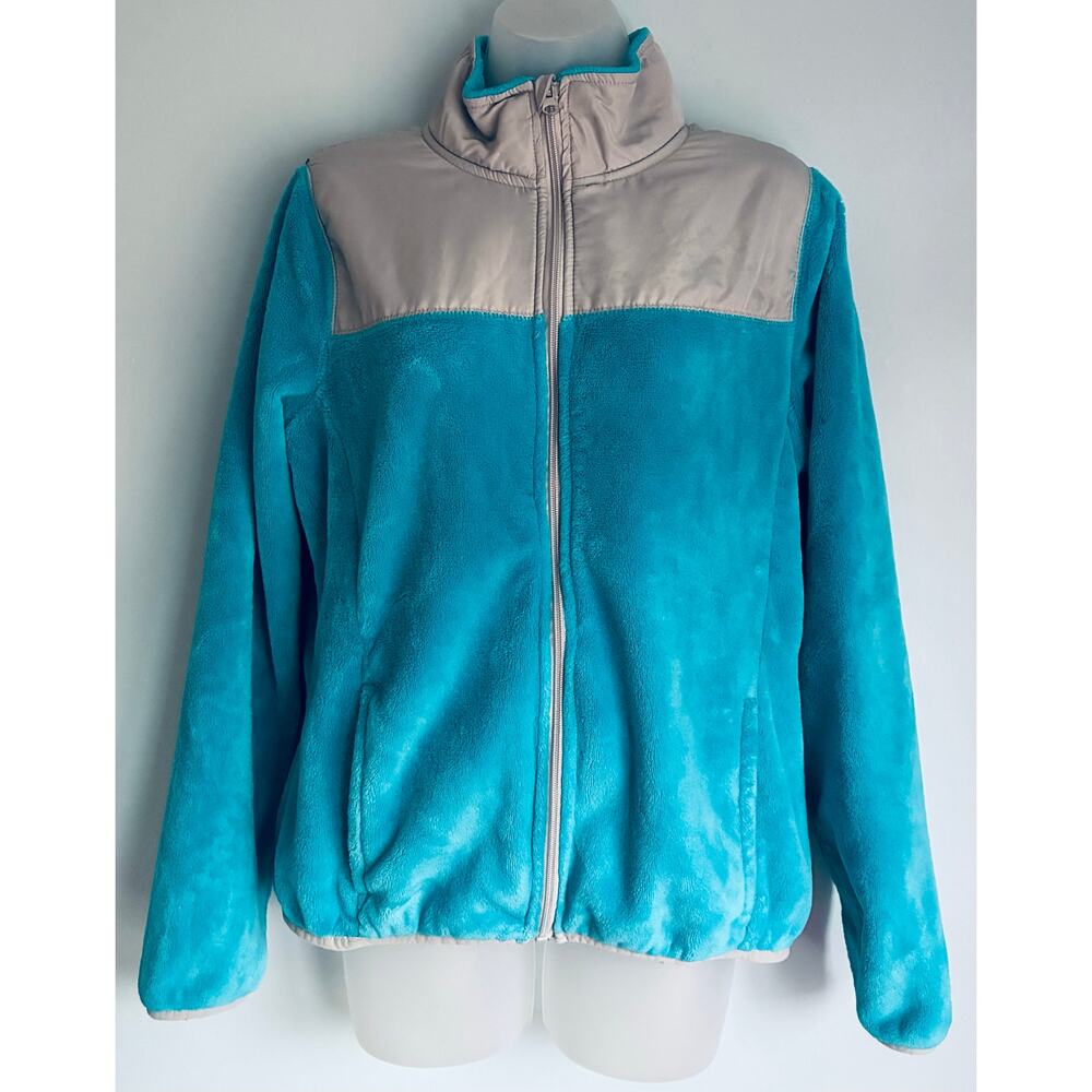 Emily B Teddy Bear Zip Up Fleece Large